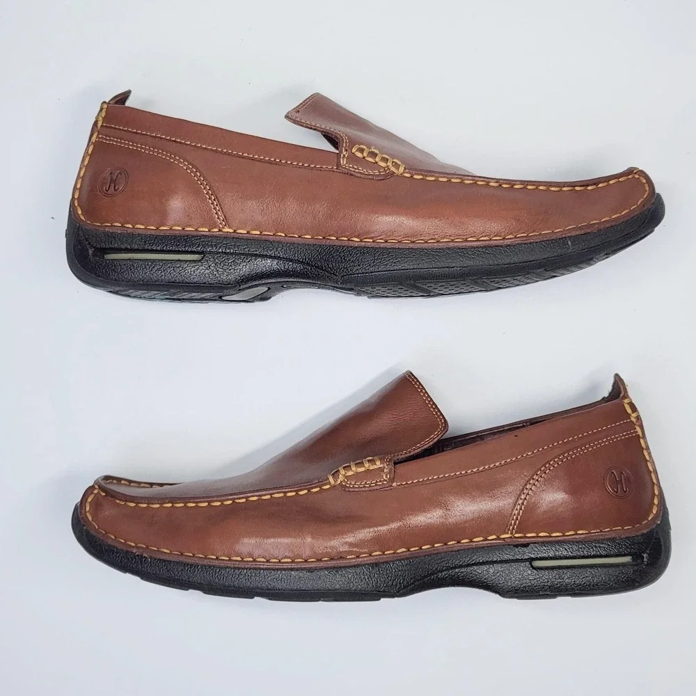Cole Haan Air Tucker Venetian Shoes Mens Size 10.5 Brown Leather Slip On Loafers